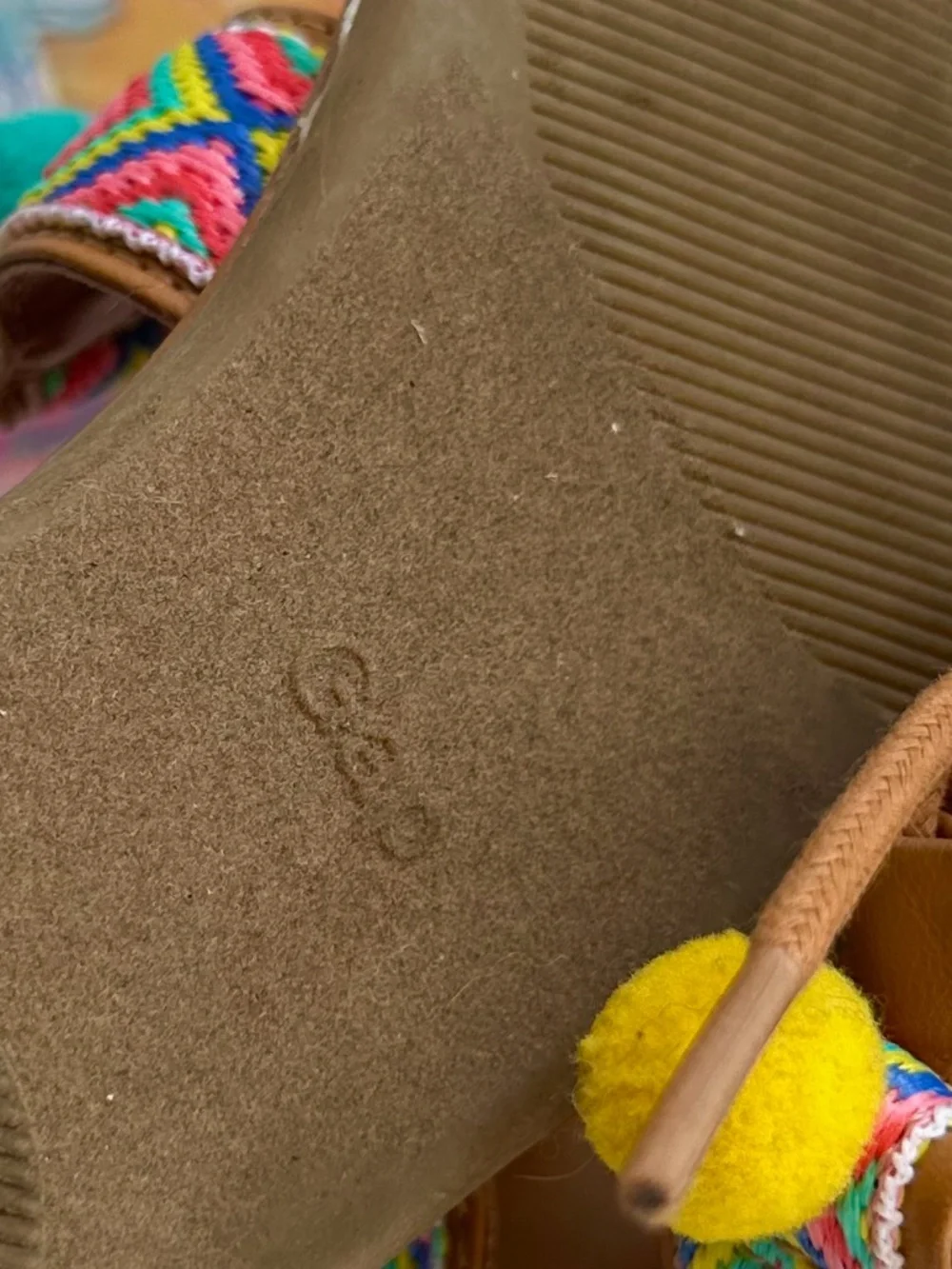 Gap Girls Colorful Pom-Pom Sandals